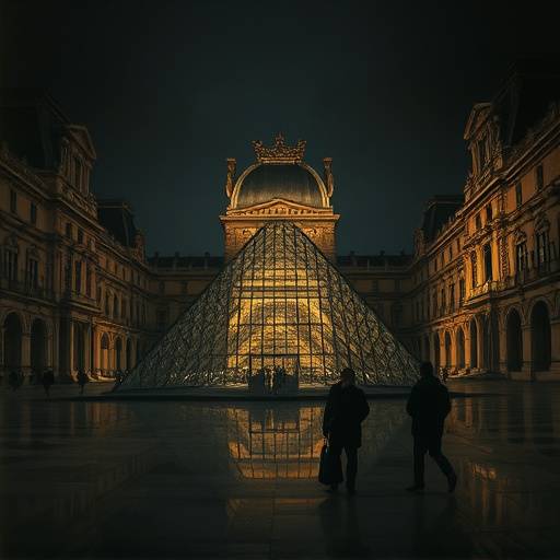 Affiche de la série 'L'Énigme du Louvre'